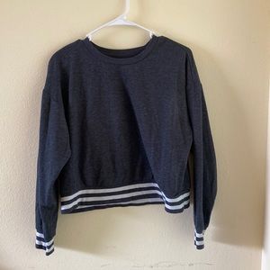 Dark gray cropped sweatshirt